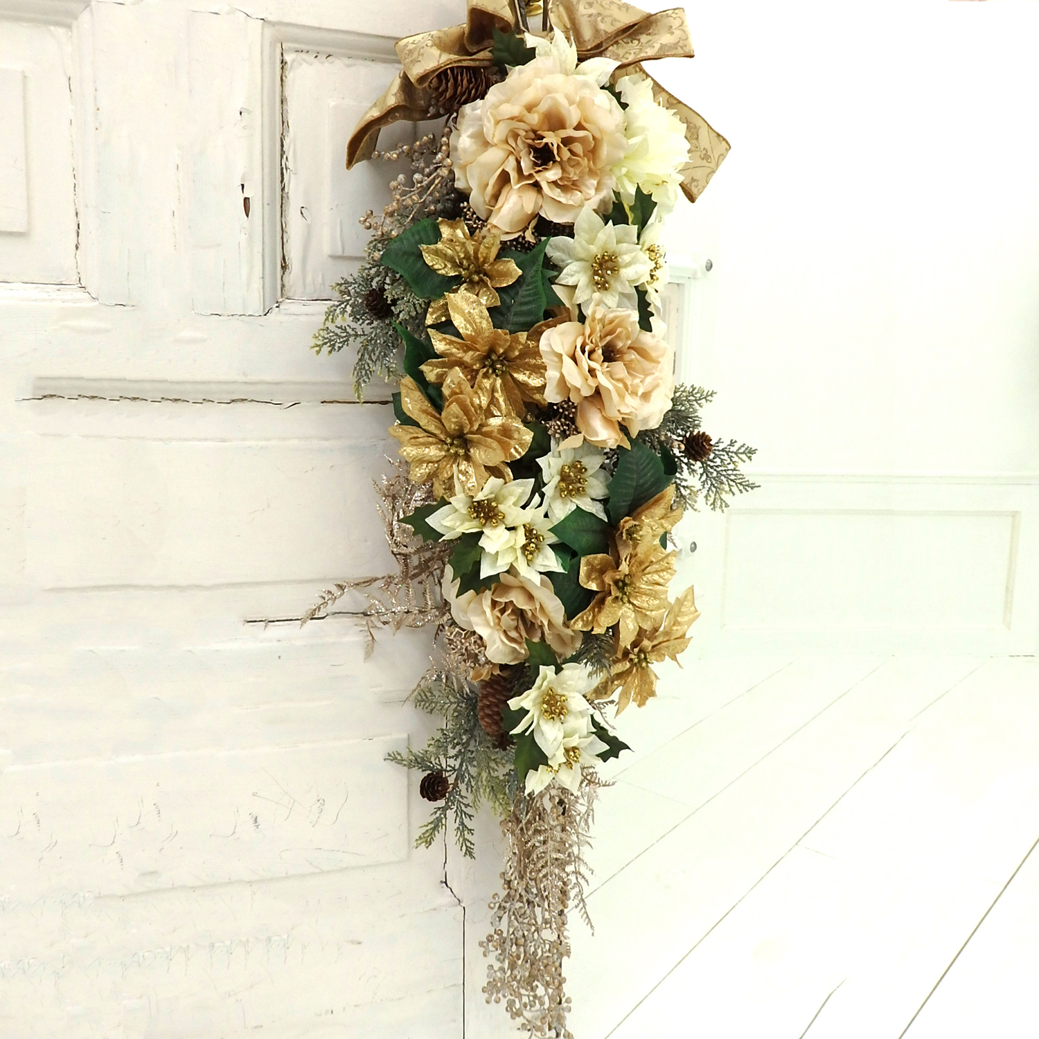 壁掛け縦長スワッグ